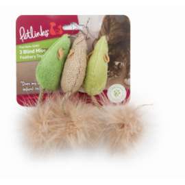 3PK Blind Mice Cat Toy