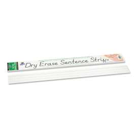 Dry Erase Sentence Strips, 24 x 3, White, 30/Pack