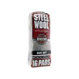 Homax 106607-06 Steel Wool, #4 Grit, Extra Coarse, Gray