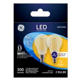 GE 2PK 5.5W SW Fan Bulb