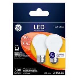 GE 2PK 4W SW A15 Bulb