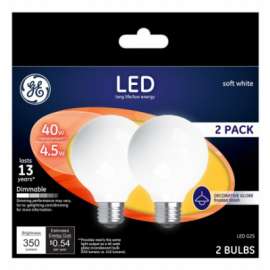 GE2PK 4.5W SW G25 Bulb