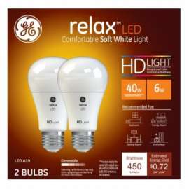 GE2PK 6W SW A19Rel Bulb
