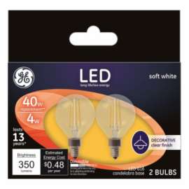 GE 2PK 3.5W SW G16 Bulb
