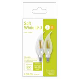 GE 2PK 5W SW CAC Bulb
