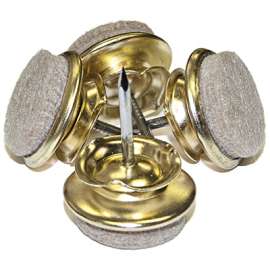 TG 4PK 1" Nail On Glide