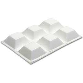 TG 6PK 3/4" WHT Bumpers