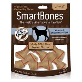SB 6PK SM PB Dog Chew