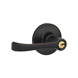 Schlage Torino Series J54 TOR 716 Entry Lever, Brass, Aged Bronze