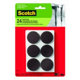 24CT 1.5" BRN Felt Pads
