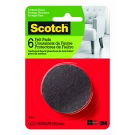 6CT 2" BRN Felt Pads
