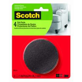 4CT 3" BRN Felt Pads