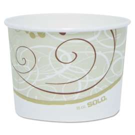Single Poly Paper Containers, 16 oz, Symphony Theme, 4 1/2" dia