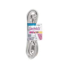 CCI 359W Extension Cord, 16 AWG Cable, 15 ft L, 10 A, 125 V, White