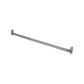 Prosource 21013ZCX-PS Adjustable Closet Rod, 30 to 48 in L, Steel, Silver