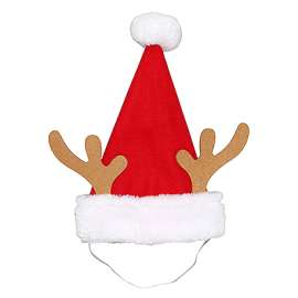 10" RED/WHT Pet Hat