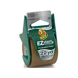 Duck 393191 Packaging Tape, 22.2 yd L, 1.88 in W, Tan