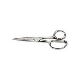 Inlaid Industrial Shears with Lower Ring, 8 1/2 in, Silver