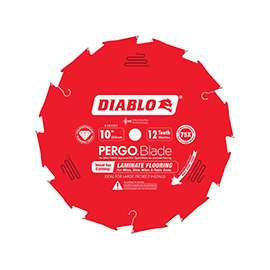 Diablo D1012LF Circular Saw Blade, 10 in Dia, 5/8 in Arbor, 12-Teeth, Polycrystalline Diamond Cutting Edge