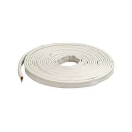 M-D 68676 Door Gasket, 1/2 in W, 1/4 in Thick, 20 ft L, Silicone, White