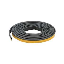M-D 68668 Door Gasket, 1/2 in W, 1/4 in Thick, 20 ft L, Silicone, Black