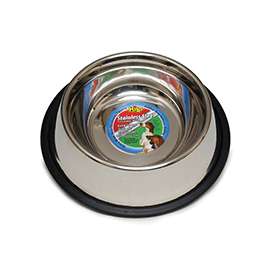 HiLo 57664 Pet Feeding Dish, 64 oz Capacity, Stainless Steel