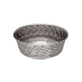 Loving Pets 7256 Pet Feeding Dish, L, 2 qt Volume, Stainless Steel, Metal