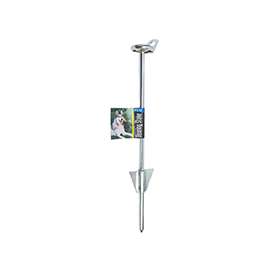 Boss Pet PDQ Q250700099 Bearing Tie-Out Stake, Rust-Resistant, 16 in L Belt/Cable