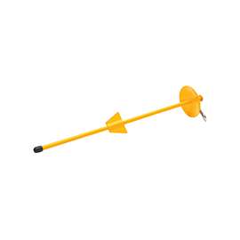 Boss Pet Dome 01310 Tie-Out Stake, 21 in L Belt/Cable, Steel, Bright Yellow