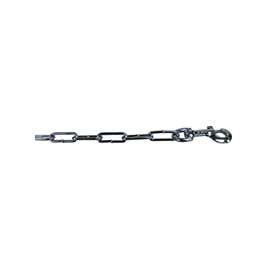 Boss Pet PDQ 09415 Tie-Out Chain, Welded Link, 15 ft L Belt/Cable, Steel, For: Dogs Up to 125 lb