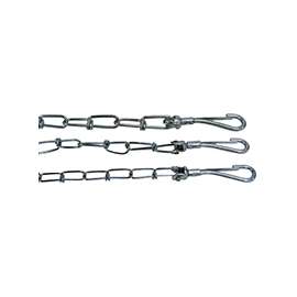 Boss Pet PDQ 53010 Pet Tie-Out Chain with Swivel Snap, Twist Link, 10 ft L Belt/Cable, Steel