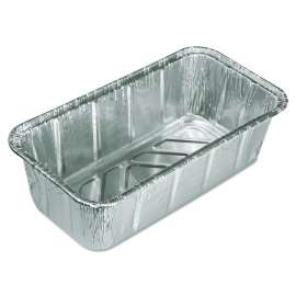 Aluminum Baking Pan, #2 Loaf, 2 lb Capacity, 8 x 3.88 x 2.59, 200/Carton