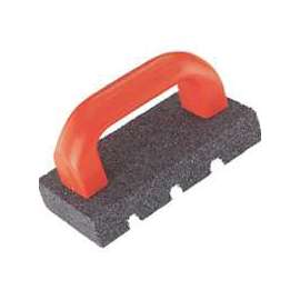 Vulcan 310813L Rubbing Brick, 1 in Thick Blade, Silicone Carbide Abrasive, Plastic Handle