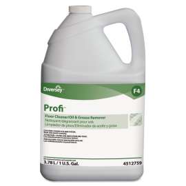 Profi Floor Cleaner and Grease Remover, Liquid, 1 gal Bottle, 4/Carton