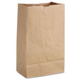 Grocery Paper Bags, 52 lbs Capacity, 1/8 BBL, 9.75"w x 6.25"d x 16.38"h, Kraft, 500 Bags