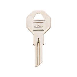 HY-KO 11010B2 Key Blank, Brass, Nickel, For: Briggs and Stratton Cabinet, House Locks and Padlocks