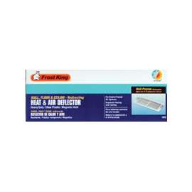 Frost King HD5 Heat and Air Deflector, 10 to 14 in L, 9-3/8 in W, Plastic, Clear