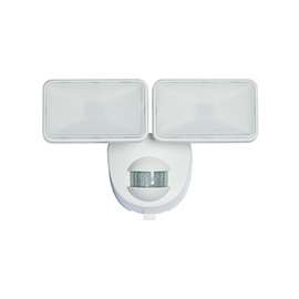 Heath Zenith HZ-7161-WH Motion Activated Security Light, 120 V, 2-Lamp, LED Lamp, 400 Lumens Lumens, 5000 K Color Temp