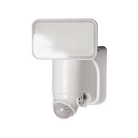 Heath Zenith HZ-7162-WH Motion Activated Security Light, 1-Lamp, LED Lamp, 300 Lumens Lumens, Plastic Fixture