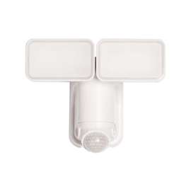 Heath Zenith HZ-7164-WH Motion Activated Security Light, 2-Lamp, LED Lamp, 1000 Lumens Lumens, Plastic Fixture