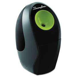 Compact Electric Pencil Sharpener, AC or 6AA, Graphite/Green