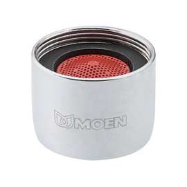 Moen CA3924 Faucet Aerator, 15/16-27 Female, Chrome Plated, 1.5 gpm