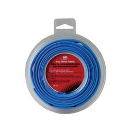 GB HST-101 Heat Shrink Tubing, 1/4 in Pre-Shrink, 1/8 in Post-Shrink Dia, 8 ft L, PVC, Blue