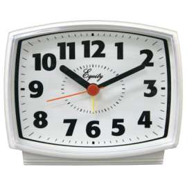 WHT Elec Alarm Clock