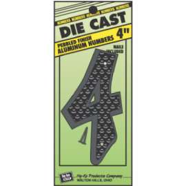 4" BLK ALU Number 4
