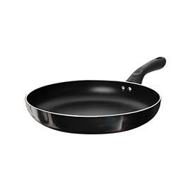 Ecolution Artistry Series EABK-5132 Fry Pan, 12-1/2 in Dia, Aluminum Pan, Black Pan, Hydrolon Pan, Stay-Cool Handle