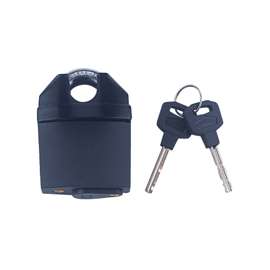 ProSource Padlock, Keyed Alike Key, Shrouded Shackle, 1/2 (11) in (mm) Dia Shackle, Steel Shackle, Black