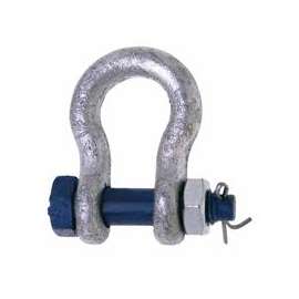 999-G Series Anchor Shackles, 7/8 in Bail Size, 7 Tons, Secured Bolt & Nut