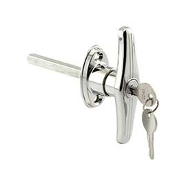 Prime-Line GD 52122 T-Locking Handle, 5/16 in L Shaft, Zinc, Chrome