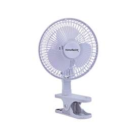 PowerZone FT-602 Oscillating Portable Fan, 120 VAC, 6 in Dia Blade, 3-Blade, 2-Speed, 60 deg Rotating, White